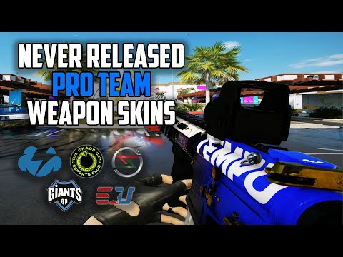 5 NEVER RELEASED PRO TEAM Weapon Skins  - Showcase IN-GAME - Rainbow Six Siege