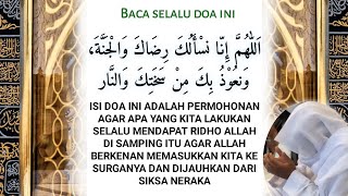 Download lagu Allohumma inna Nas-aluka Ridhoka wal jannah,Wa Na'udzu bika min sakhotika wannar.. mp3