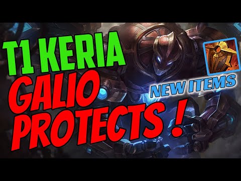 T1 Keria Plays Galio Support vs Maokai - Challenger Gameplay - New Items - Season 11