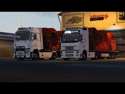 ETS 2 1.44 Convoy Multiplayer with mods VOLVO 540/RENAULT 480 Evolution (Plovdiv 🇧🇬-Ruse 🇧🇬)