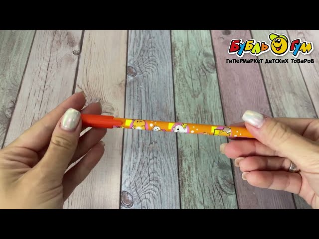 Ручка Centrum пиши-стирай Котики - видео