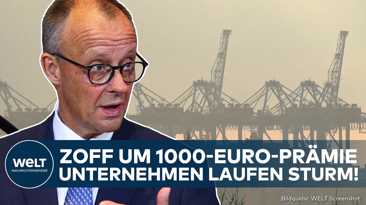 DEUTSCHLAND: Streit um Krisenbonus! Manche Unternehmen laufen Sturm wegen Prämien-Vorstoß von Merz