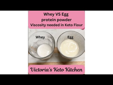 Whey OR Egg White protein powder? Viscosity makes the difference in Keto Baking Science