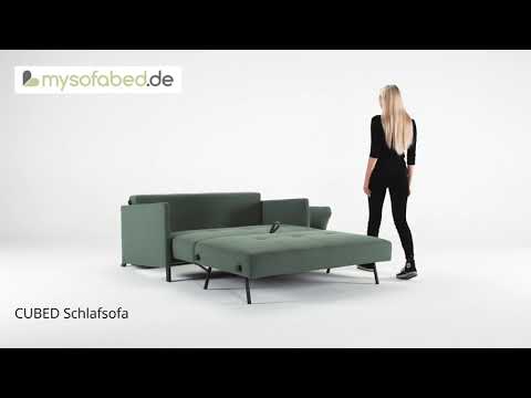 CUBED 02 von INNOVATION mit Armlehnen 140 kleines Schlafsofa - mysofabed.de