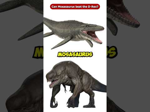 Can Mosasaurus Beat the D-Rex from Jurassic World Rebirth? #Shorts #Viral