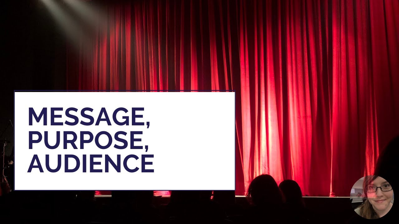 Message, Purpose, Audience  |  ENG 231