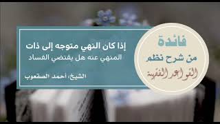 صورة ٧٩_‏إذا كان النهي متوجه إلى ذات المنهي عنه هل يقتضي الفساد