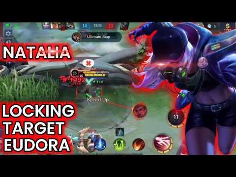 NATALIA LOCKING TARGET EUDORA | NATALIA BUILD 2021 | MOBILE LEGENDS
