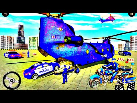 Police Robot Car Transporter | US police car transport Games | US Police Transport | LR Gameplay