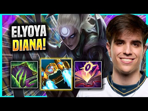 ELYOYA IS INSANE WITH DIANA! - MAD Elyoya Plays Diana Jungle vs Sion! | Season 2022