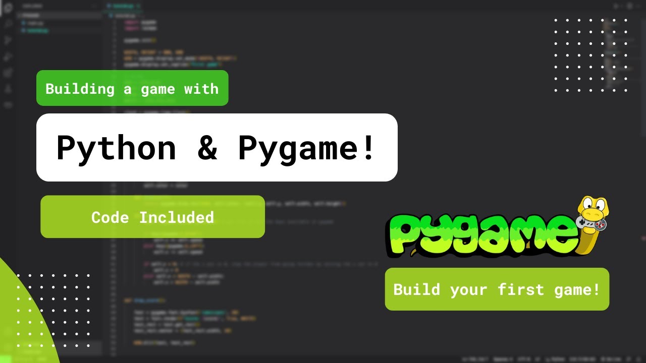 Comprehensive Pygame Tutorial: Create Your Own Game with Python | Step-by-Step Guide for Beginners