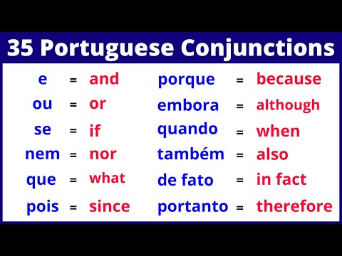 The 35 Most Common Portuguese Conjunctions: Learn them now!