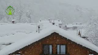TEMPESTADE NA NEVE  para dormir e Relaxar ( Som de chuva para dormir)