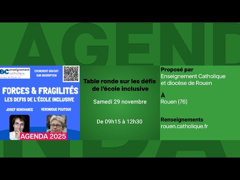 Agenda du 7 novembre 2025