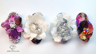 3D gel flowers nail art tutorial.