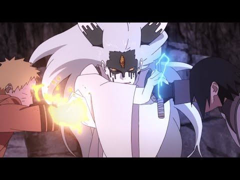Naruto, Sasuke and Boruto Against Momoshiki Epic Full Fight
