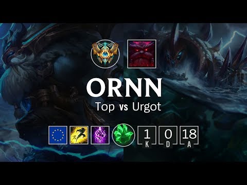 Ornn Top vs Urgot - EUW Challenger Patch 8.22