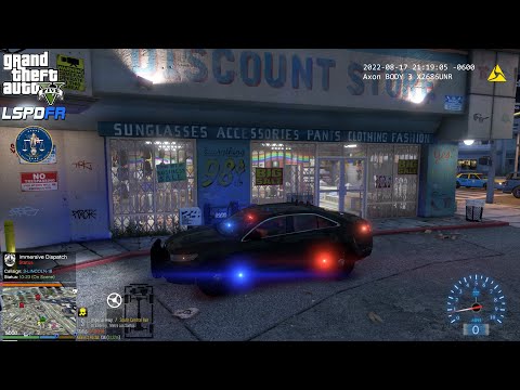 GTA V - LSPDFR 0.4.9🚔 - LSPD/LAPD - Gang Unit Patrol - Prostitution Solicitation | Shoplifting - 4K