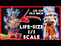 85 8 218cm Ultra Instinct Goku Life Size Dragon Ball Z Kakarot Resin Statue By Infinite Studio