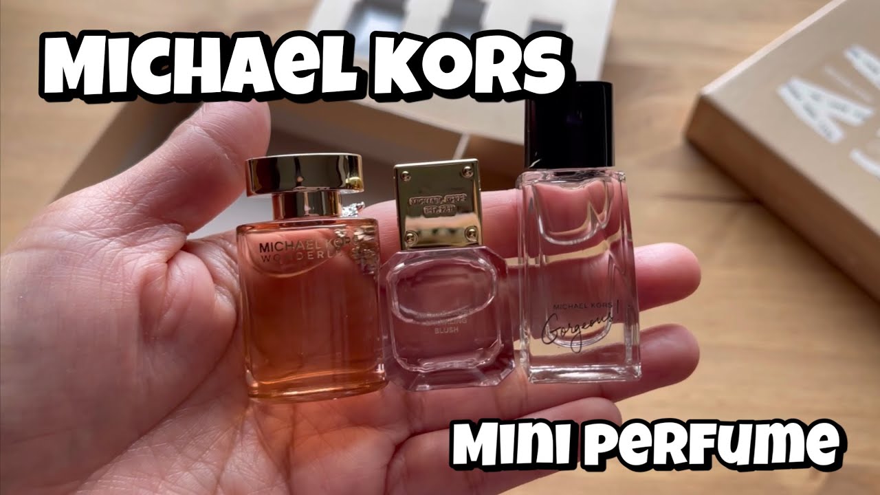 Michael Kors mini perfume unboxing | cute tiny EDP | mini fragrance collection