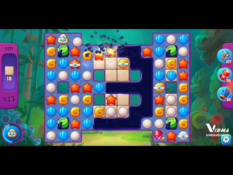 Fishdom. 5121 super hard level no boosters and diamonds