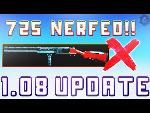 Modern Warfare: 1.08 UPDATE! MASSIVE 725 NERF! FOOTSTEPS EXPLAINED + MORE (NEW 1.08 UPDATE)