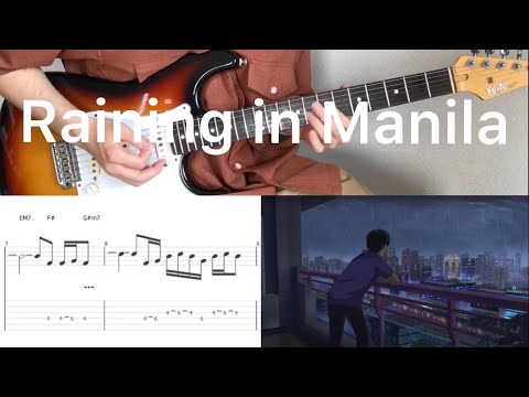 Lola Amour - Raining in Manila (guitar cover with tabs & chords)