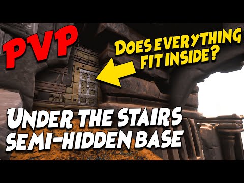 Under the stairs semi-hidden base | Does everything fit inside? | CONAN EXILES