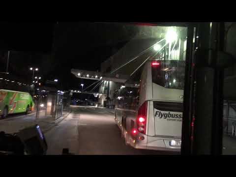 Bus ride line 801 from Arlanda Terminal 5 to Knivsta Ar-Terminalen.