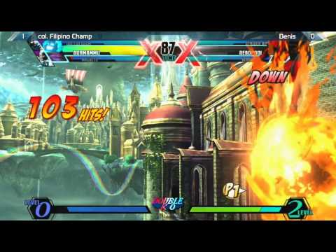 UMvC3 coL Filipino Champ vs Denis - Double K.O