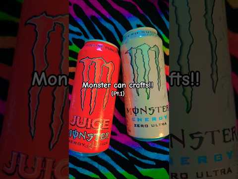 monster can crafts pt.1!! #trending #shorts #diy