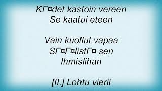 Ajattara - Langennut Lyrics