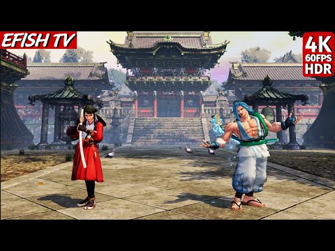 Takane Hibiki vs Kazama Sogetsu (Hardest AI) - Samurai Shodown | 4K 60FPS