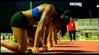 2013 IAAF World Challenge Zagreb women 100m dash - Barbara Pierre dominate in 11.00 sec