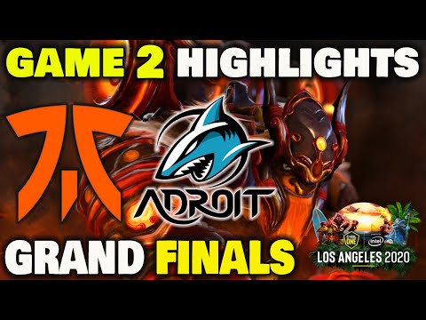FNATIC VS ADROIT Game 2 Highlights ESL ONE Los Angeles 2020 Grand Finals