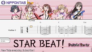 【Guitar TAB】〚Poppin'party〛STAR BEAT! ～ホシノコドウ～ バンドリ！ / ~Hoshi no Kodou~ BanG Dream! ギター tab譜