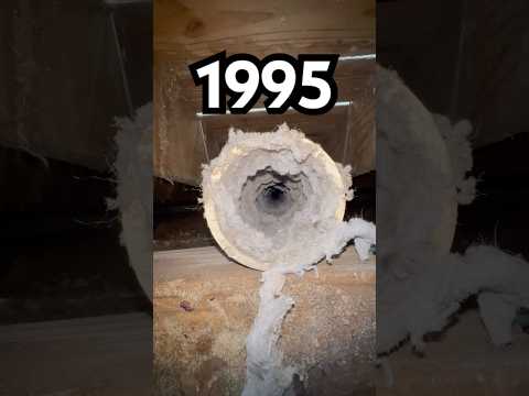 Cleaning 30 years of Lint #oddlysatisfying #dryervent #satisfying