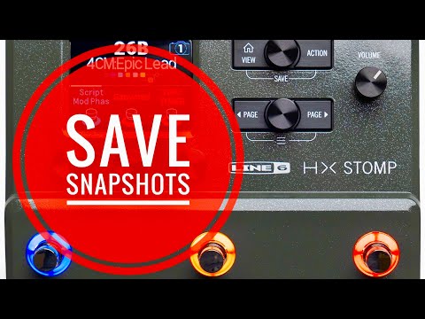 💾 How to Save Snapshots - Global Settings? - HX Stomp Tutorial