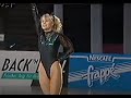 Girl In Sexy Leotard Does High Kicks