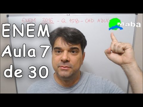 ENEM - QUESTION 158 - Blue booklet - 2016 - "Finale Function" (Class 7 of 30)