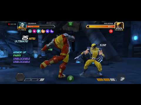 Mcoc 6 star rank 2 horseman Colossus shredding ROL wolverine's