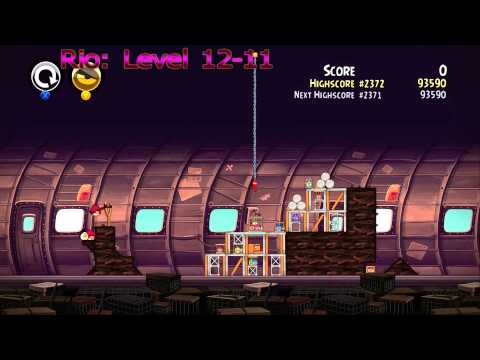 Angry Birds Trilogy - Rio Episode 6: Level's 12-1 through 12-15, You are Elvis Achievement Guide(HD)