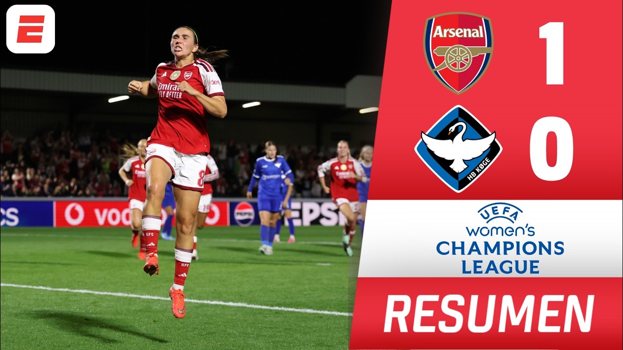 Arsenal sumó TRIUNFO AGÓNICO ante HB Koge con penal en el último suspiro  | Women's Champions League