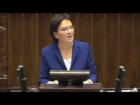 Początek expose Ewy Kopacz. Biorę odpowiedzialność za rząd