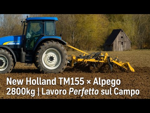 New Holland TM155 con Gruber Alpego 2800kg | Potenza e Precisione sul Campo 