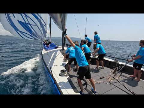 @52SuperSeries  Scarlino Sailing Week:     Jibe Ralenti