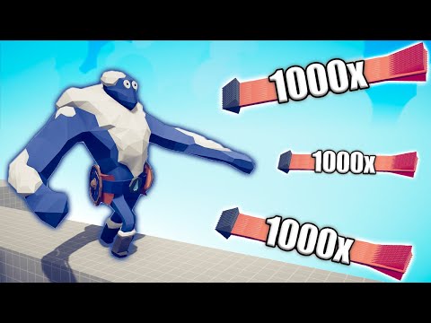 ICE GIANT vs 1000x OVERPOWERED UNITS - TABS | Totally Accurate Battle Simulator 2023