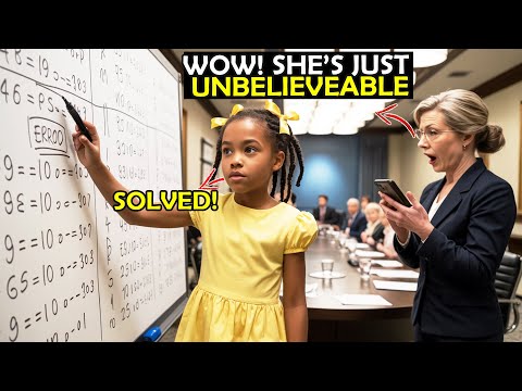 8-Year-Old Math Genius Girl Solves Olympiad Problem in 10 Seconds—Everyone Shocked!