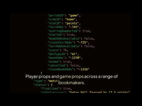 SportsGameOdds video preview