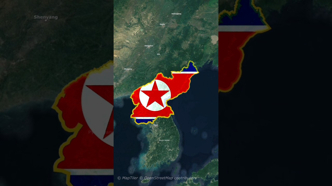 NORTH KOREA MAP ANIMATION WITH CAPITAL IN AFTER EFFECTS #shorts
